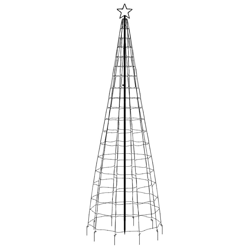 LED-juletræ med spyd 570 LED'er 300 cm varmt hvidt lys