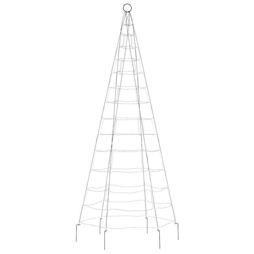 LED-juletræ 200 LED'er 180 cm blåt lys