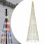 LED-juletræ 1534 LED'er 500 cm flerfarvet lys