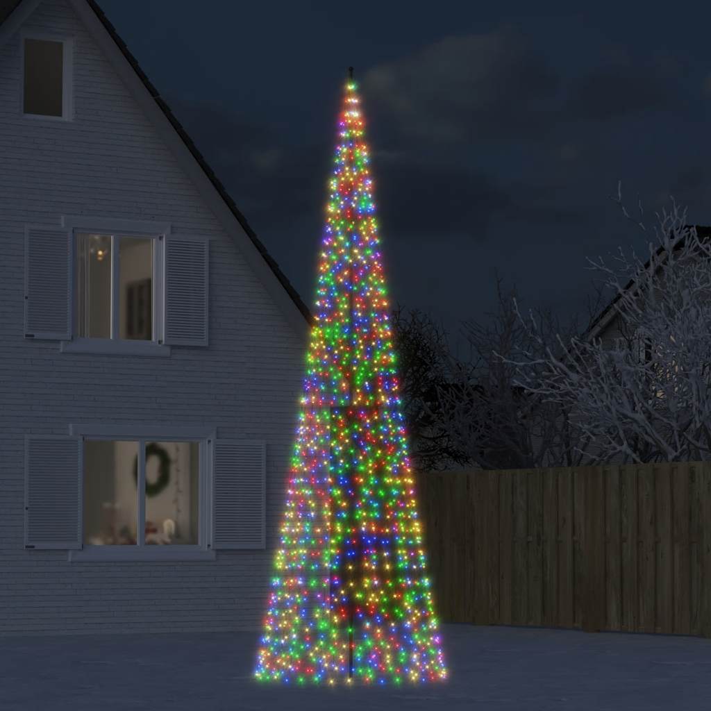 LED-juletræ 1534 LED'er 500 cm flerfarvet lys