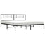 sengeramme med sengegavl 193x203 cm metal sort
