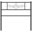 udskiftningsgavl 100 cm metal sort