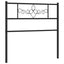 udskiftningsgavl 107 cm metal sort
