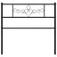 udskiftningsgavl 107 cm metal sort
