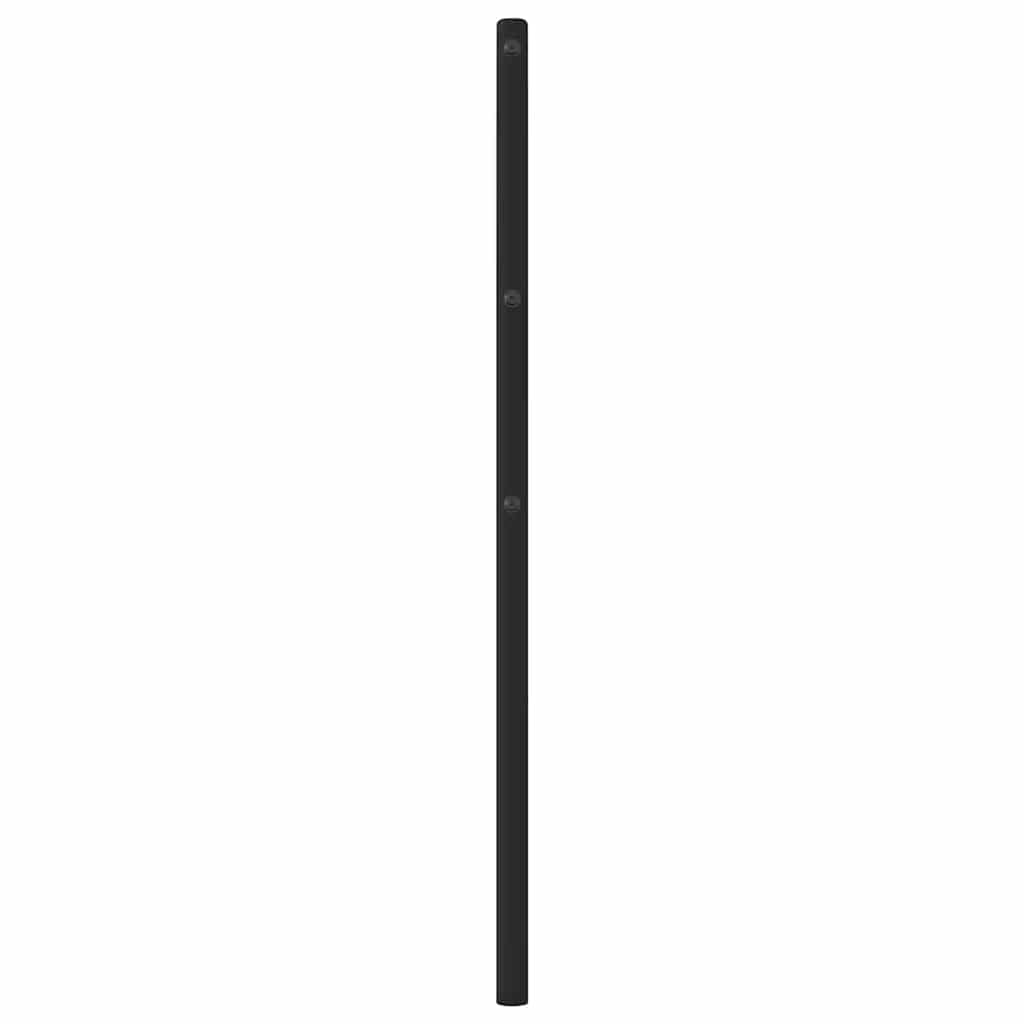 udskiftningsgavl 107 cm metal sort