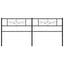 udskiftningsgavl 193 cm metal sort