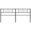 udskiftningsgavl 200 cm metal sort