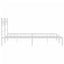 sengeramme med sengegavl 120x190 cm metal hvid