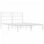 sengeramme med sengegavl 120x200 cm metal hvid