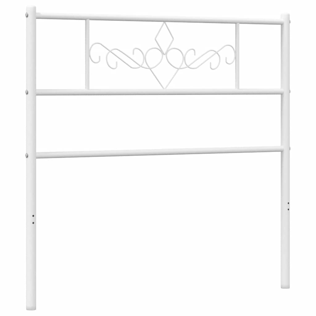 udskiftningsgavl 75 cm metal hvid