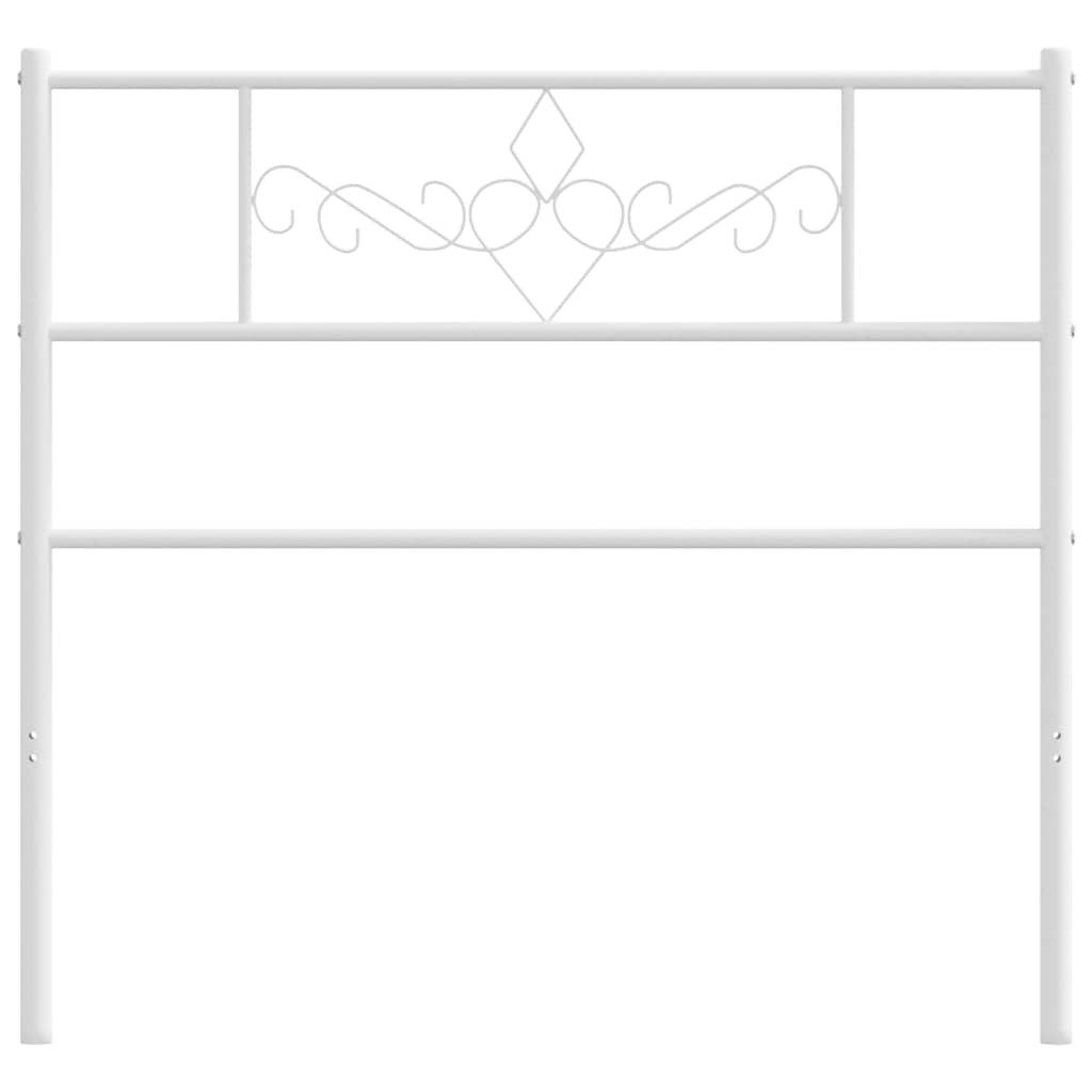 udskiftningsgavl 100 cm metal hvid