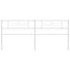 udskiftningsgavl 180 cm metal hvid