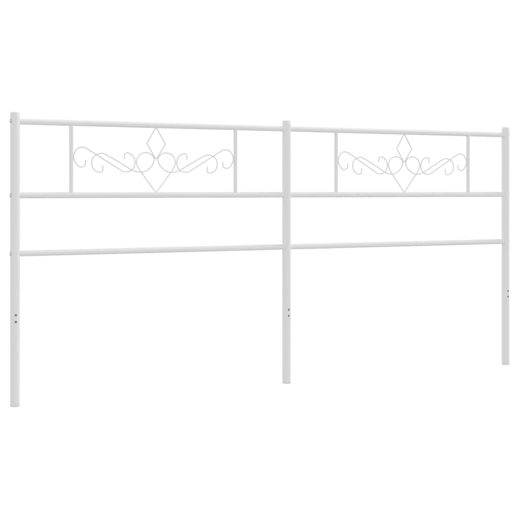 udskiftningsgavl 180 cm metal hvid