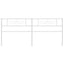 udskiftningsgavl 200 cm metal hvid