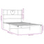 sengeramme med sengegavl 75x190 cm metal sort