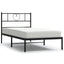 sengeramme med sengegavl 107x203 cm metal sort