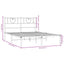 sengeramme med sengegavl 120x200 cm metal sort