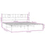 sengeramme med sengegavl 180x200 cm metal sort
