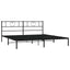 sengeramme med sengegavl 193x203 cm metal sort