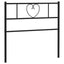 udskiftningsgavl 75 cm metal sort