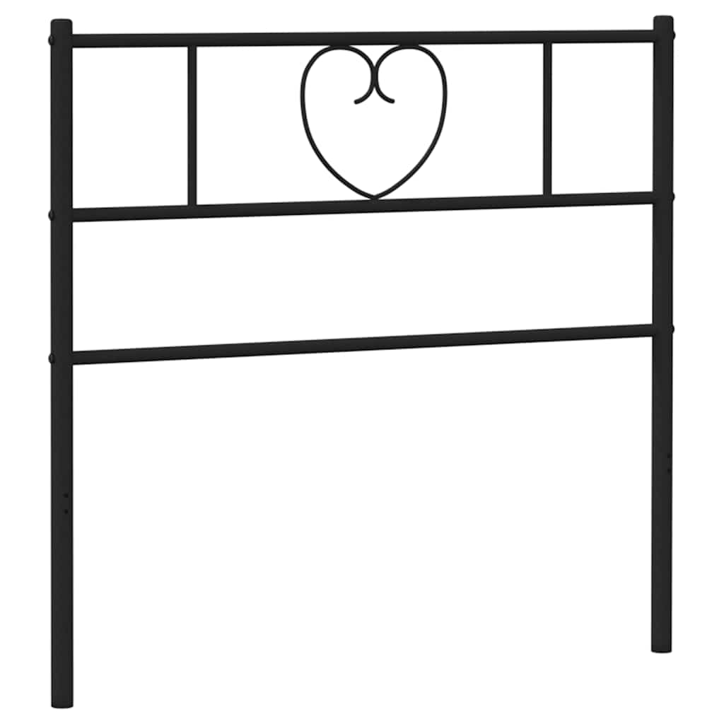 udskiftningsgavl 100 cm metal sort