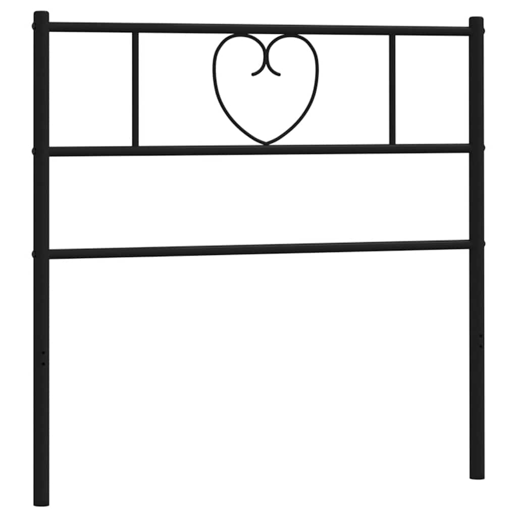 udskiftningsgavl 100 cm metal sort