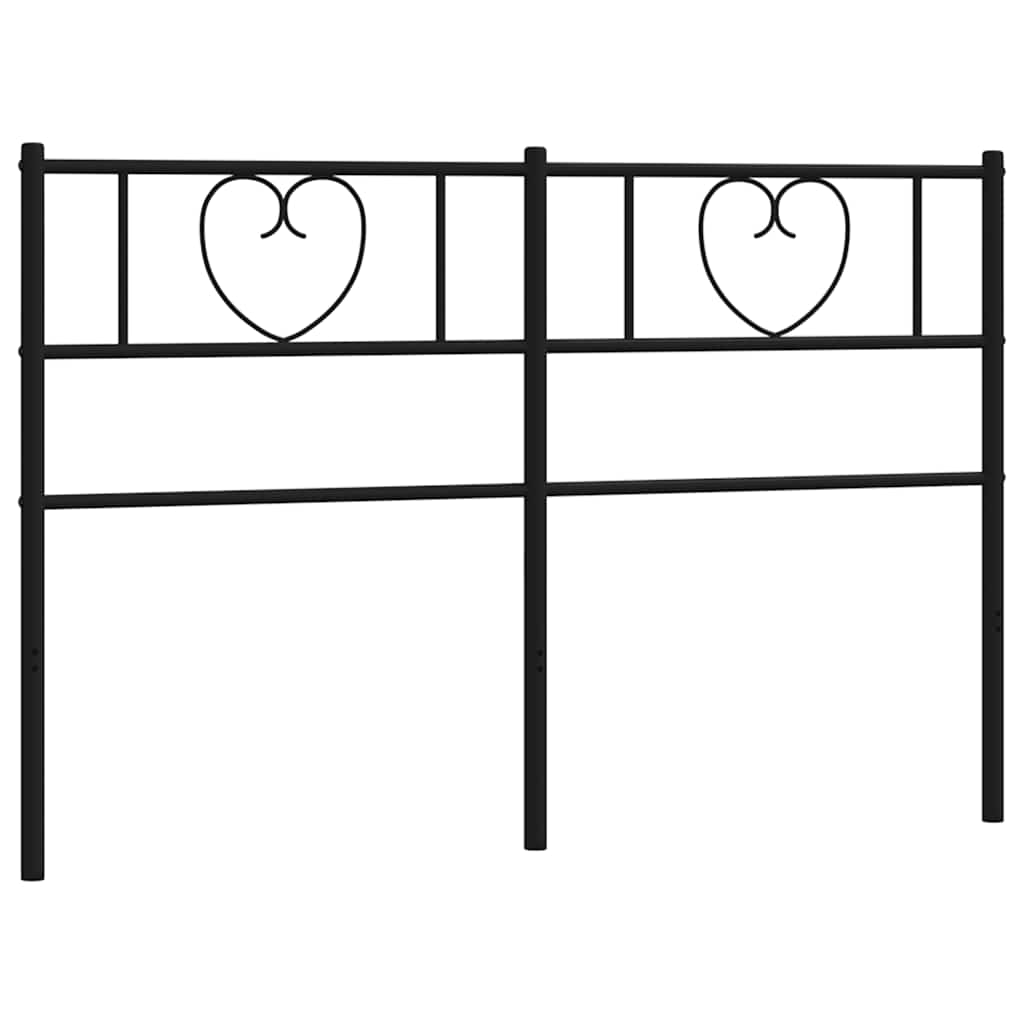udskiftningsgavl 120 cm metal sort