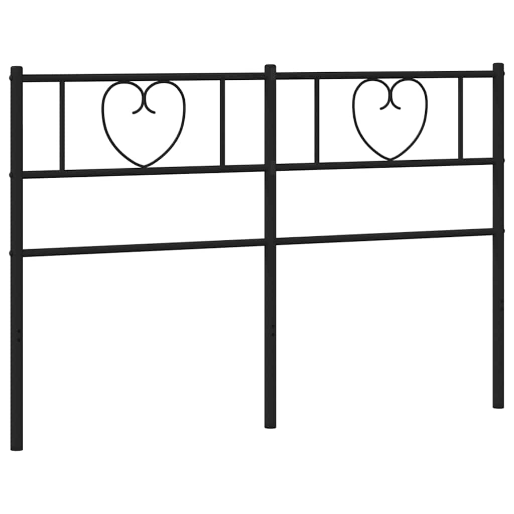 udskiftningsgavl 135 cm metal sort