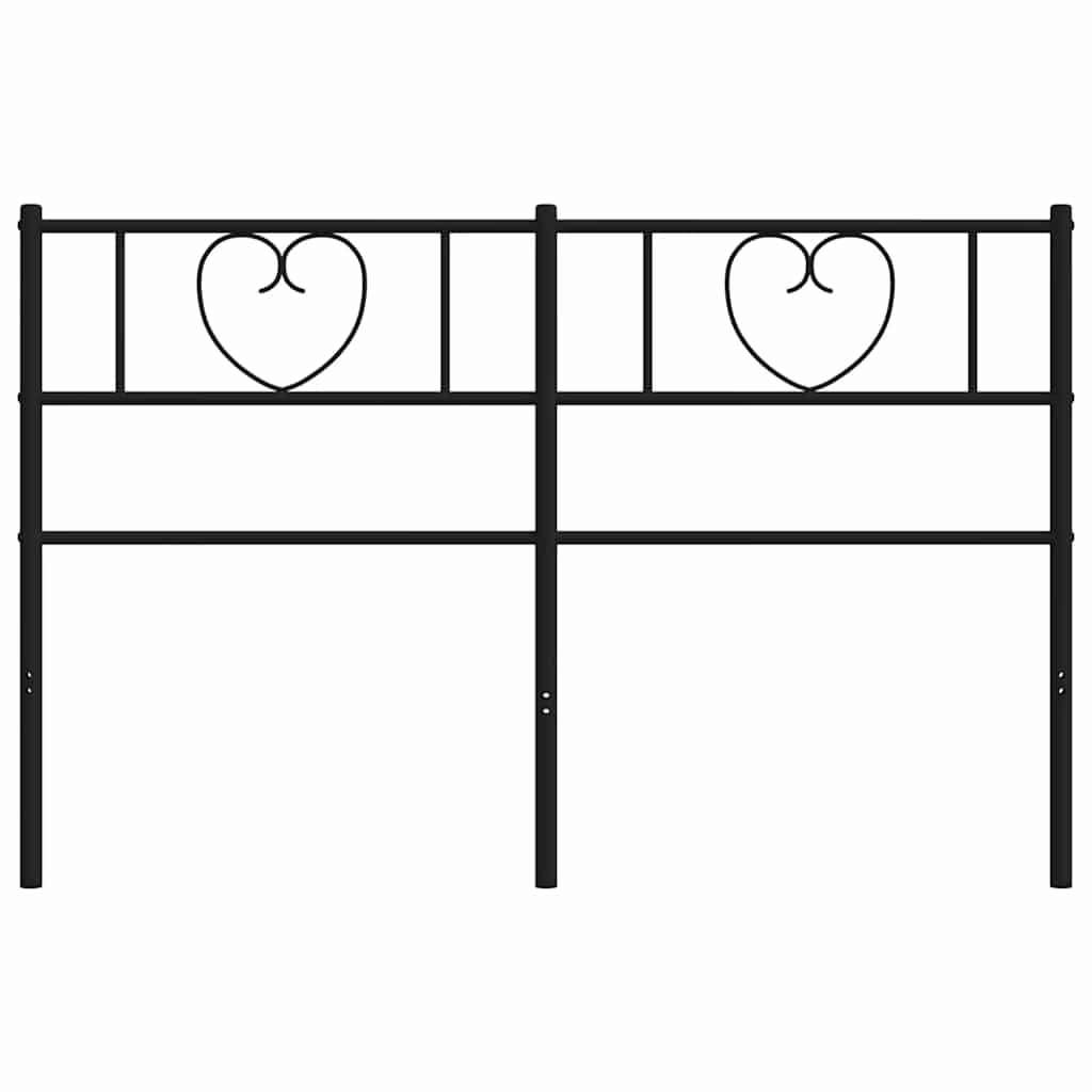 udskiftningsgavl 160 cm metal sort