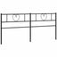 udskiftningsgavl 180 cm metal sort