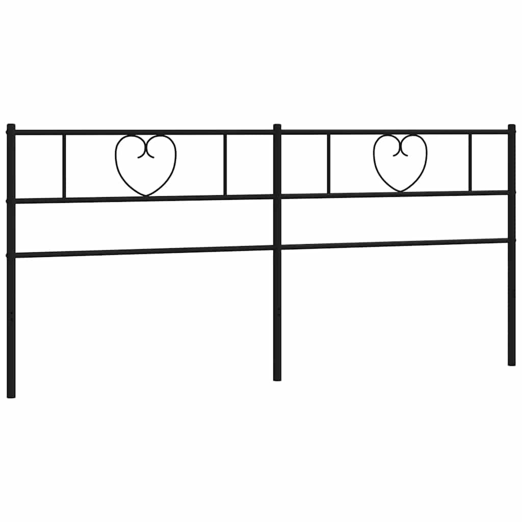 udskiftningsgavl 180 cm metal sort