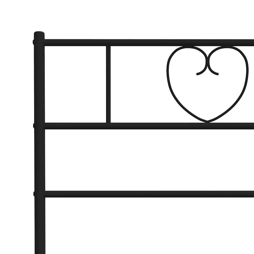 udskiftningsgavl 200 cm metal sort