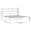 sengeramme med sengegavl 150x200 cm metal hvid