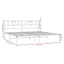 sengeramme med sengegavl 193x203 cm metal hvid