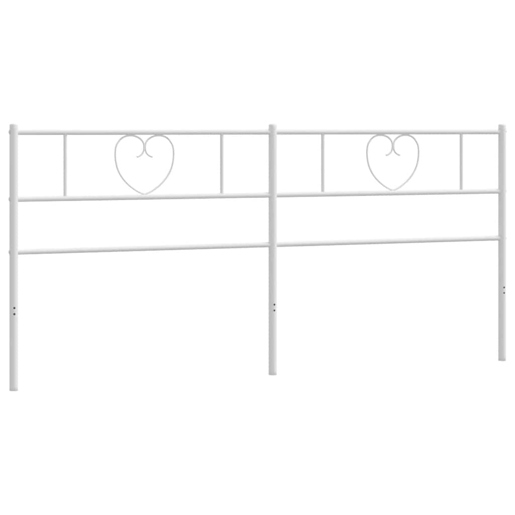 udskiftningsgavl 193 cm metal hvid