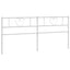 udskiftningsgavl 200 cm metal hvid