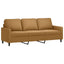 sofasæt 3 dele med hynder velour brun