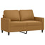 sofasæt 4 dele med hynder velour brun