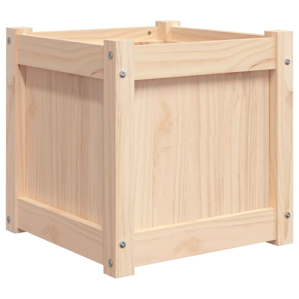 plantekasse 40x40x40 cm massivt fyrretræ