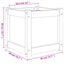 plantekasse 40x40x40 cm massivt fyrretræ