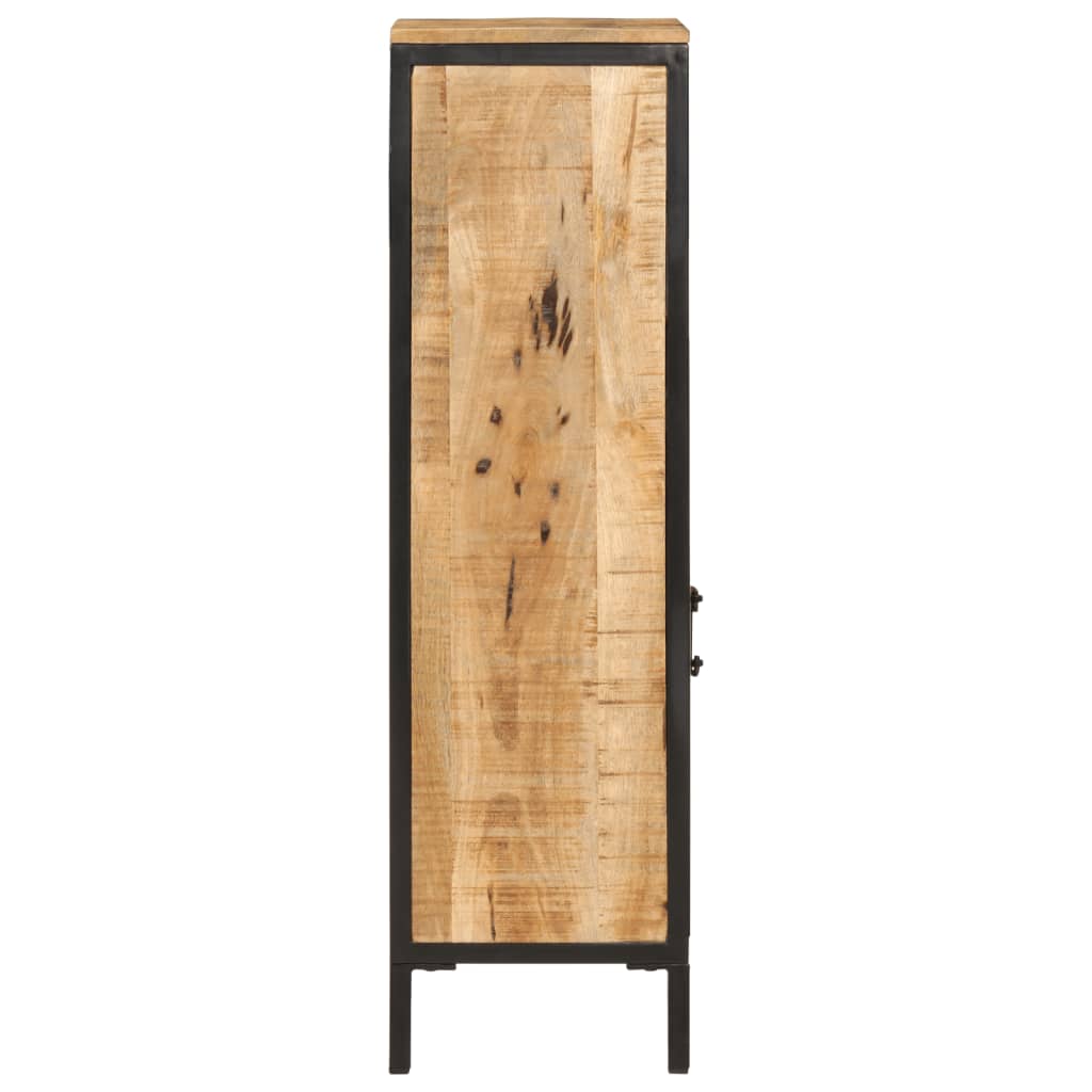 badeværelsesskab 40x27x90 cm massivt mangotræ og jern