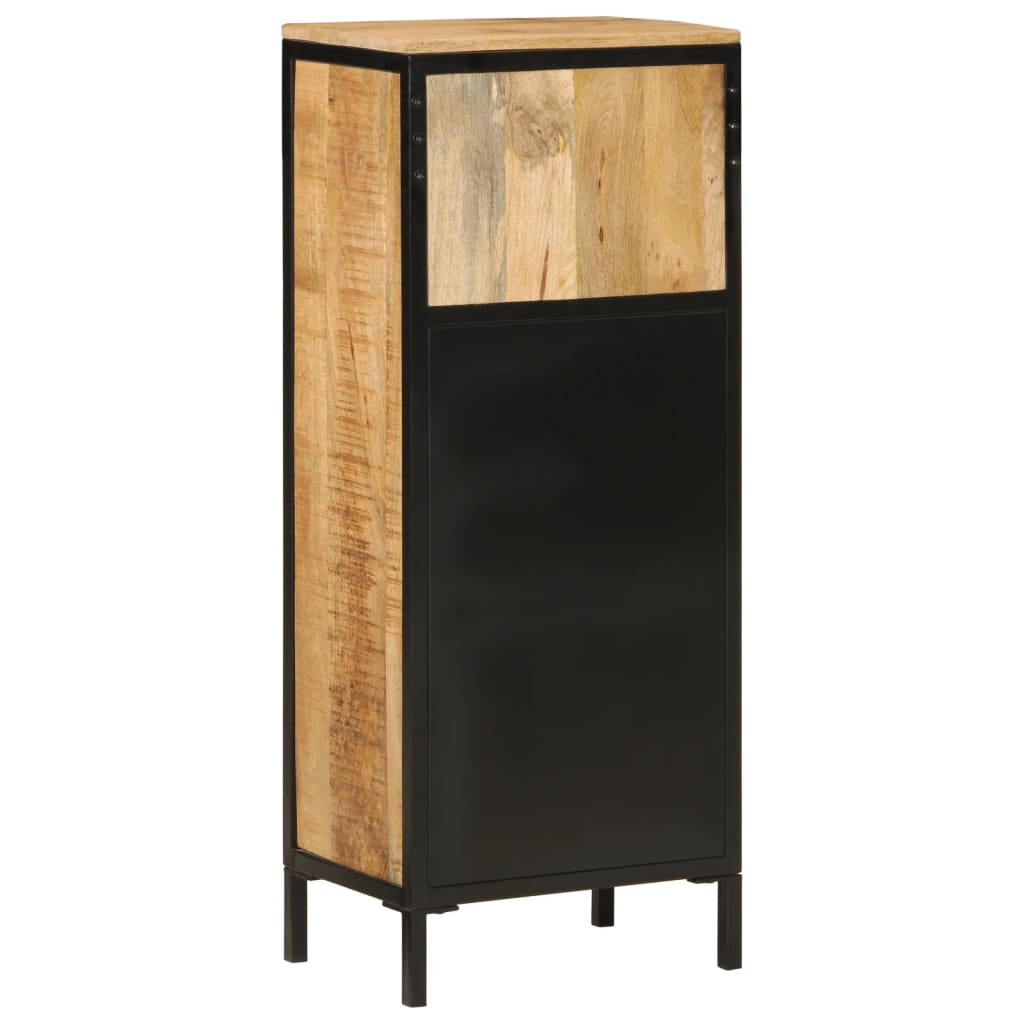 badeværelsesskab 40x27x90 cm massivt mangotræ og jern