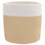 opbevaringskurve 2 stk. Ø28x28 cm bomuld beige og hvid