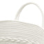 opbevaringskurv Ø43x38 cm bomuld brun og hvid
