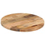 bordplade Ø60x2,5 cm rund massivt ru mangotræ