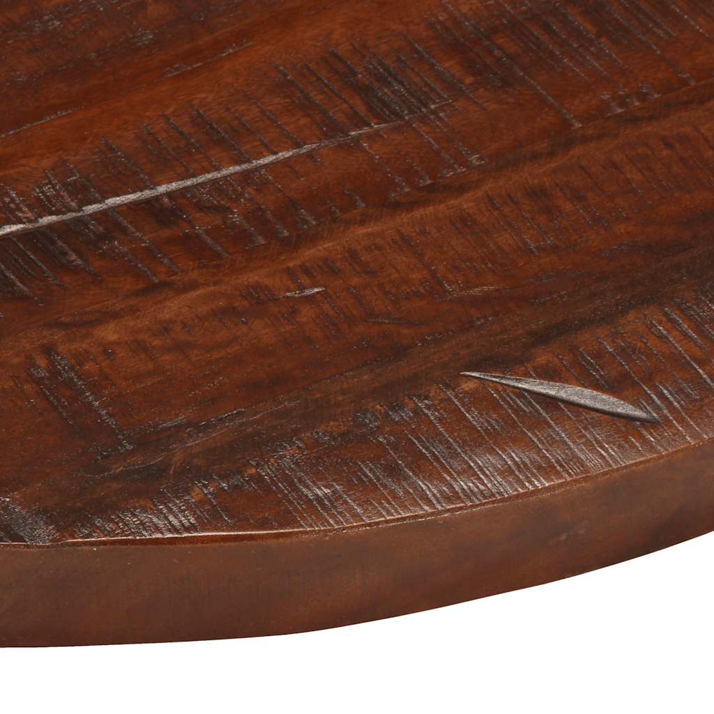 bordplade Ø70x2,5 cm rund massivt genbrugstræ
