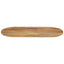 bordplade 110x50x2,5 cm oval massivt mangotræ