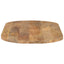bordplade 110x50x2,5 cm oval massivt mangotræ