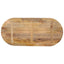 bordplade 110x50x2,5 cm oval massivt mangotræ
