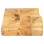 bordplade 120x30x2,5 cm naturlig kant massivt ru mangotræ